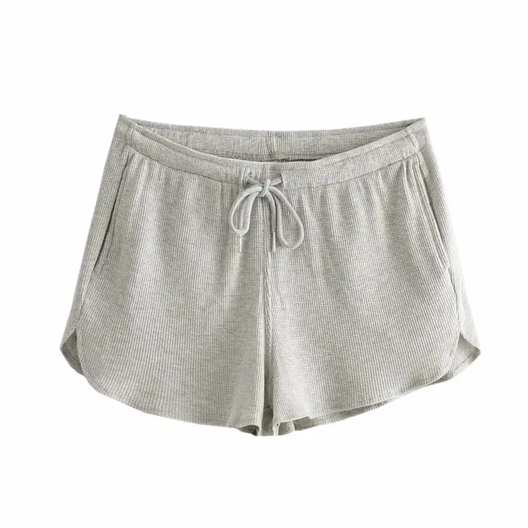 Women's Wide Leg Casual Shorts Black Grey Purple - Image 2