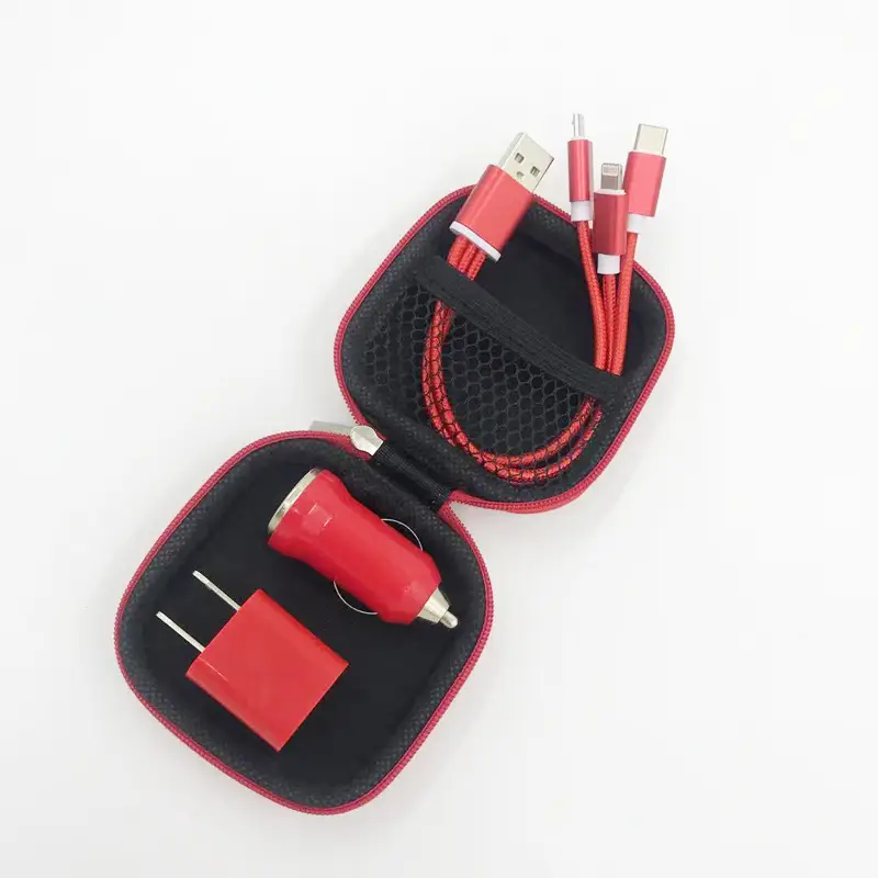 Eva Mini Portable Charger Set with USB C & Type-C Cables - Image 4