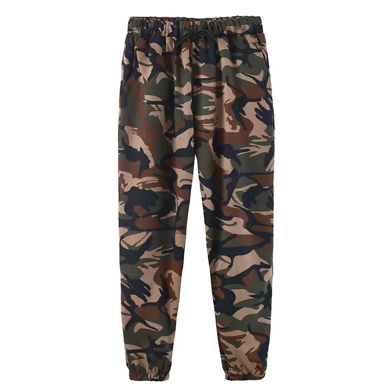 Men's Camo Knitted Jogger Pants with Elastic Waist - Image 13