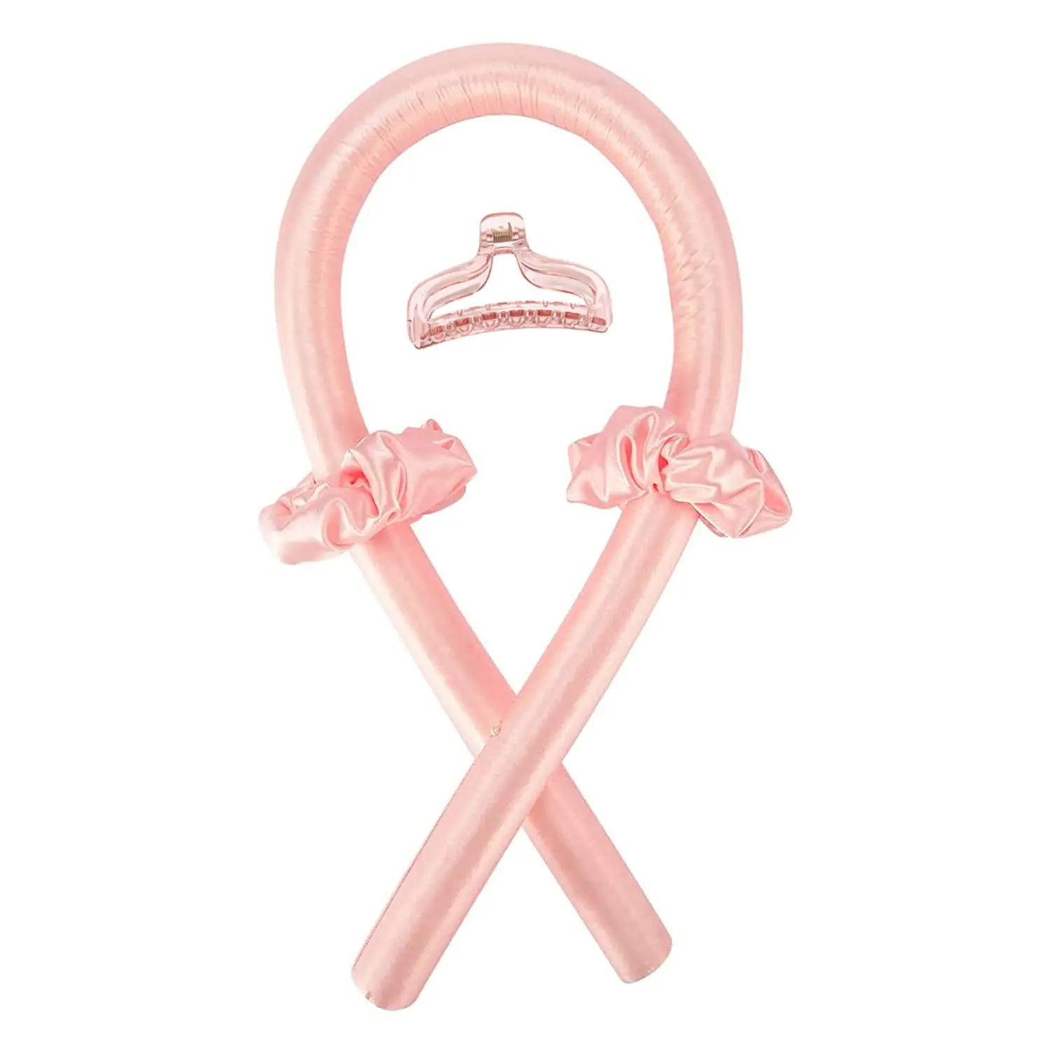 Pink (hair curler +2 hair bands +1 hairpin)