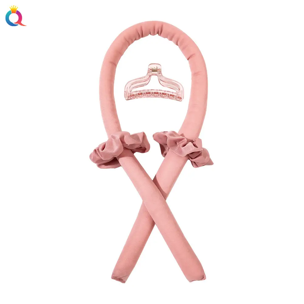 Pink Bow Heatless Curls for Women Hair - Image 33