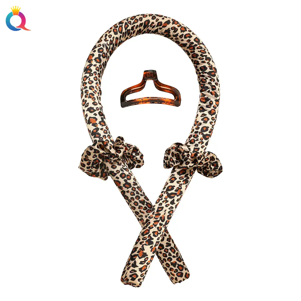 Leopard print (hair curler +2 hair bands +1 hairpin)