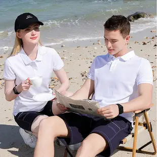 Men White Polo Shirt with Embroidered Collar — feature 12