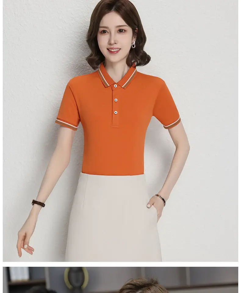 Men White Polo Shirt with Embroidered Collar — feature 39