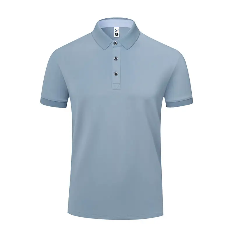Men White Polo Shirt with Embroidered Collar - Image 10