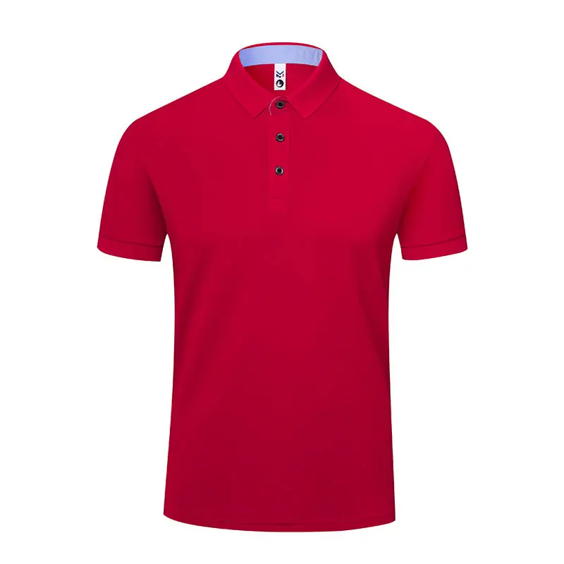 Men White Polo Shirt with Embroidered Collar - Image 11