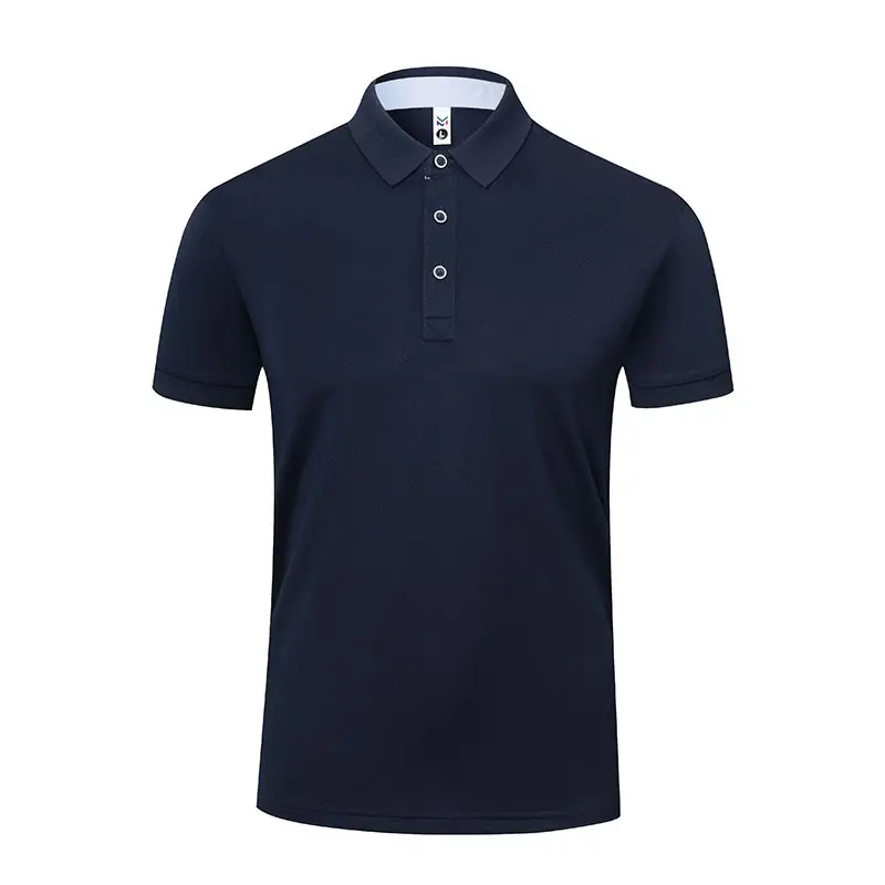 Men White Polo Shirt with Embroidered Collar - Image 12