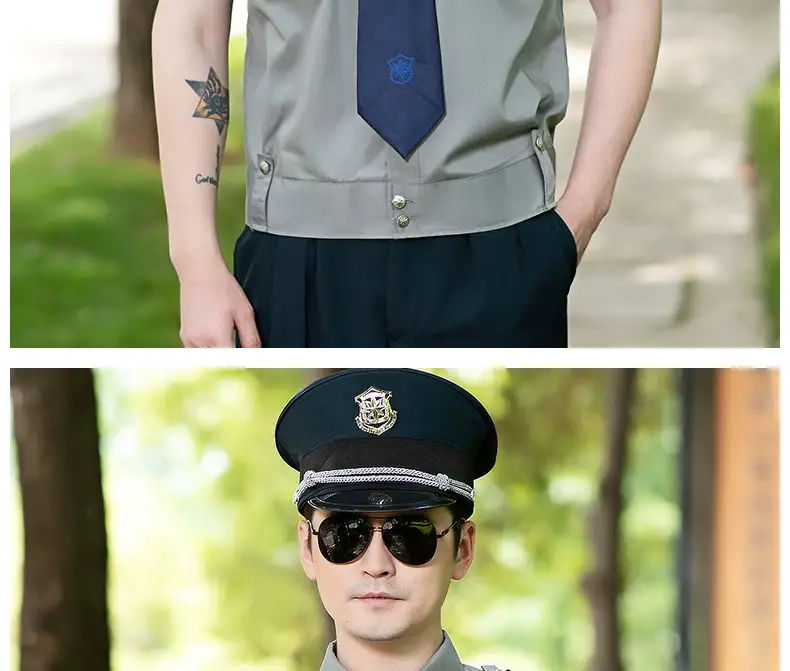 Men Blue Short Sleeve Security Uniform Shirt 2011 — feature 24