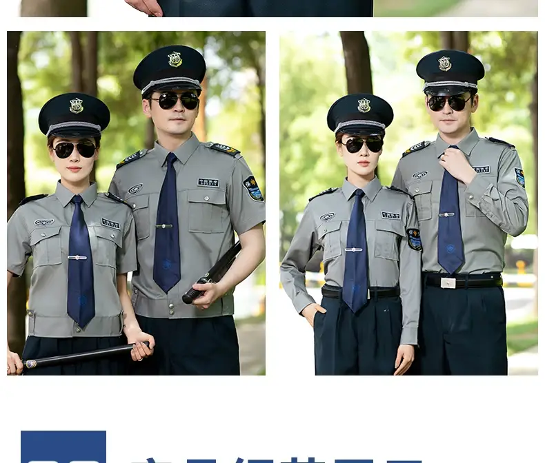 Men Blue Short Sleeve Security Uniform Shirt 2011 — feature 26