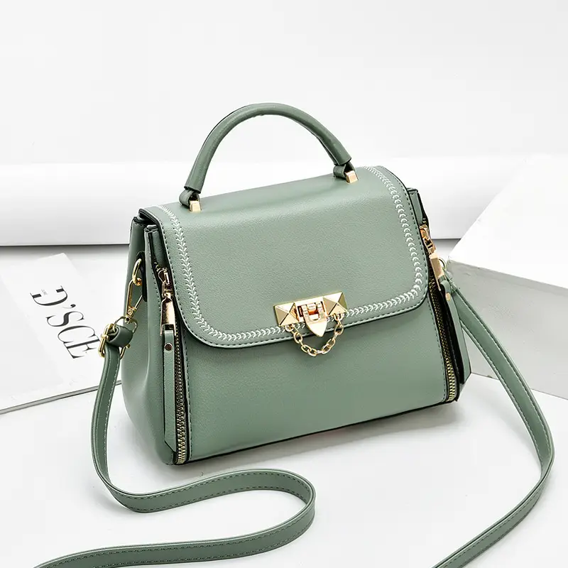 Pink Leather Shoulder Bag for Women 2021 - Image 7