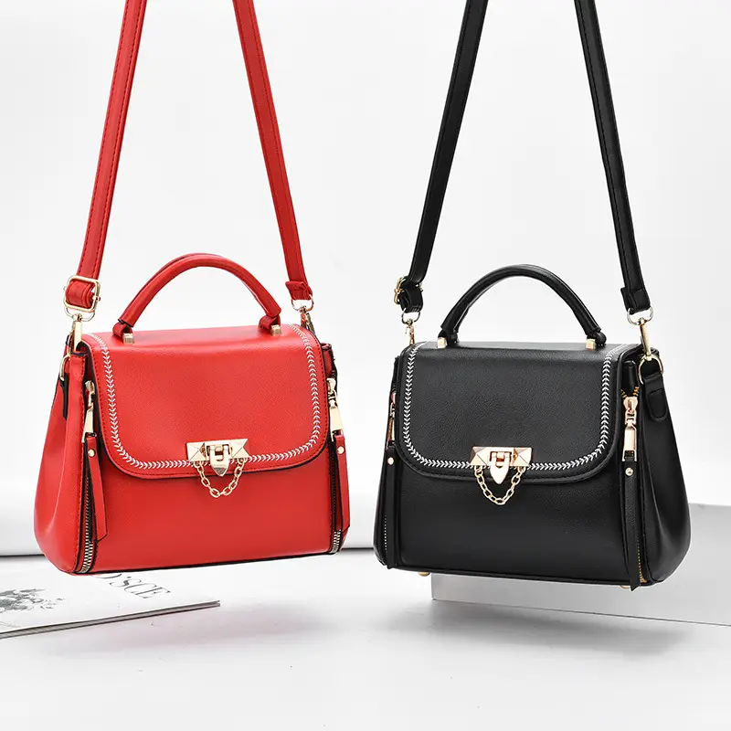 Pink Leather Shoulder Bag for Women 2021 - Image 10