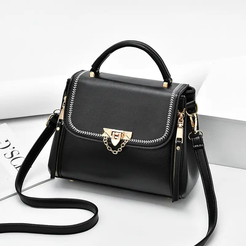 Pink Leather Shoulder Bag for Women 2021 - Image 2