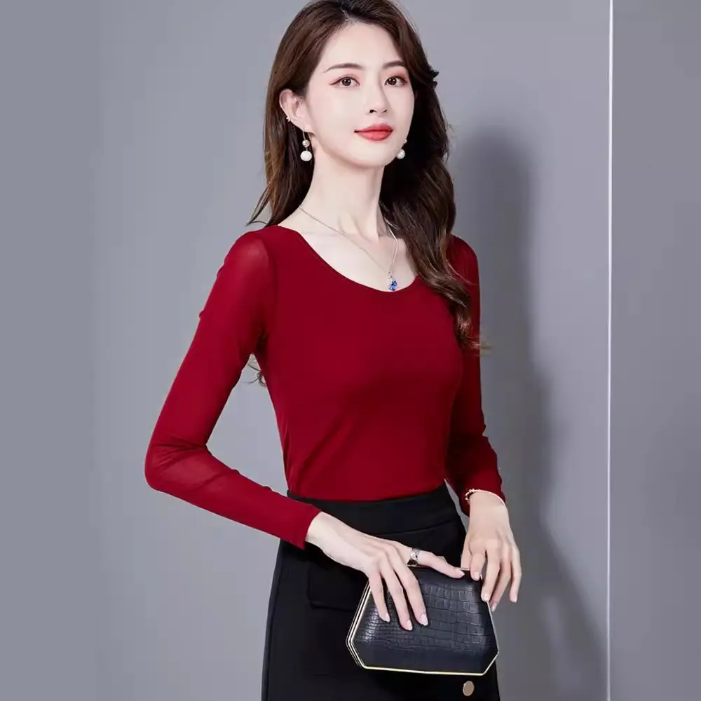 Black Korean Style Women's Top Sleeve T-Shirt 2021 - Image 98