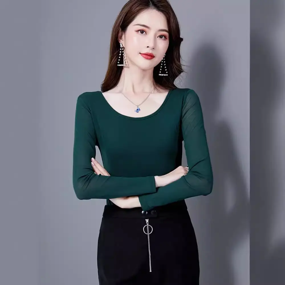 Black Korean Style Women's Top Sleeve T-Shirt 2021 - Image 99