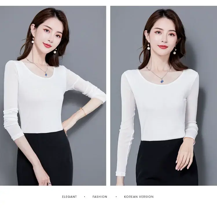 Black Korean Style Women's Top Sleeve T-Shirt 2021 — feature 16