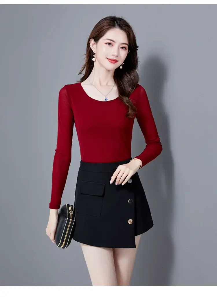 Black Korean Style Women's Top Sleeve T-Shirt 2021 — feature 18