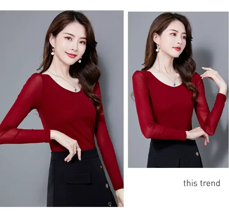 Black Korean Style Women's Top Sleeve T-Shirt 2021 — feature 19