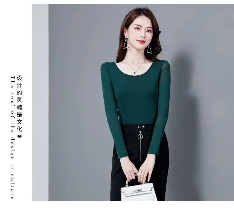 Black Korean Style Women's Top Sleeve T-Shirt 2021 — feature 22