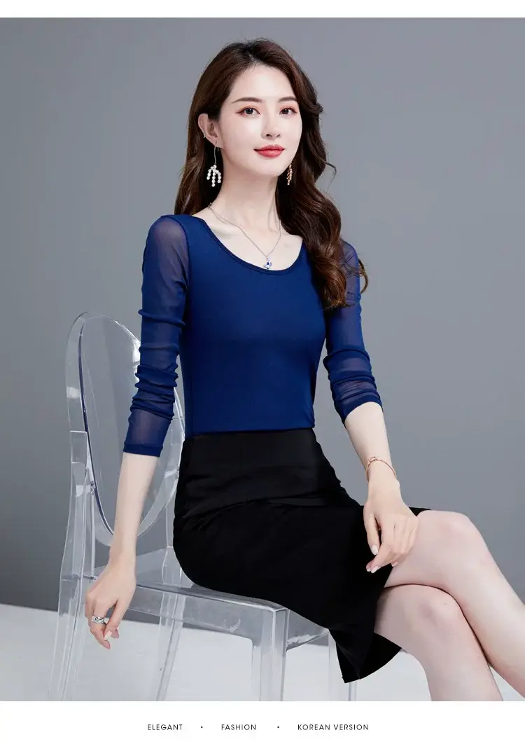 Black Korean Style Women's Top Sleeve T-Shirt 2021 — feature 24