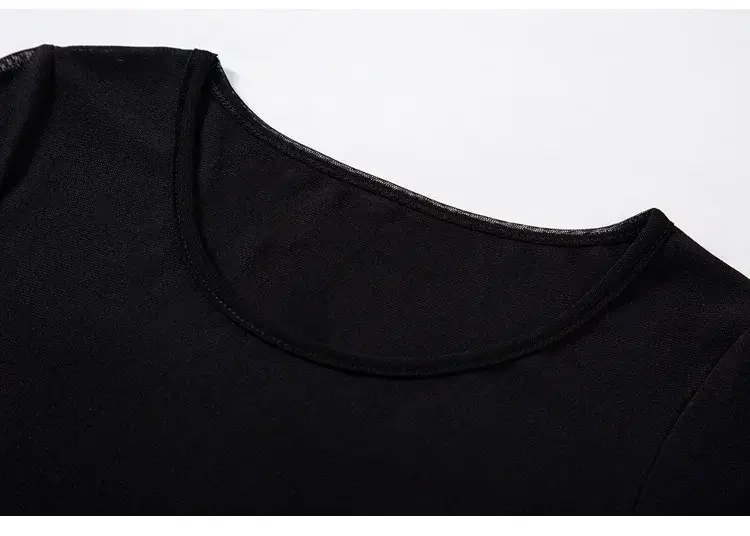 Black Korean Style Women's Top Sleeve T-Shirt 2021 — feature 27