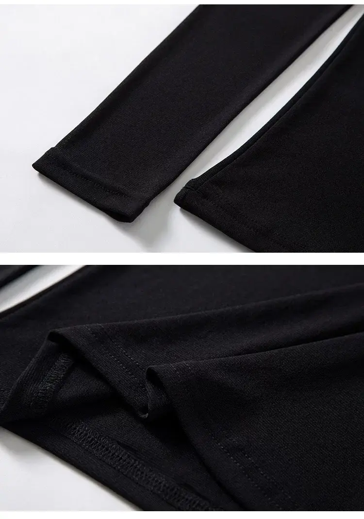 Black Korean Style Women's Top Sleeve T-Shirt 2021 — feature 28
