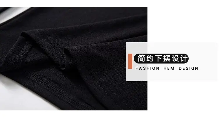 Black Korean Style Women's Top Sleeve T-Shirt 2021 — feature 7