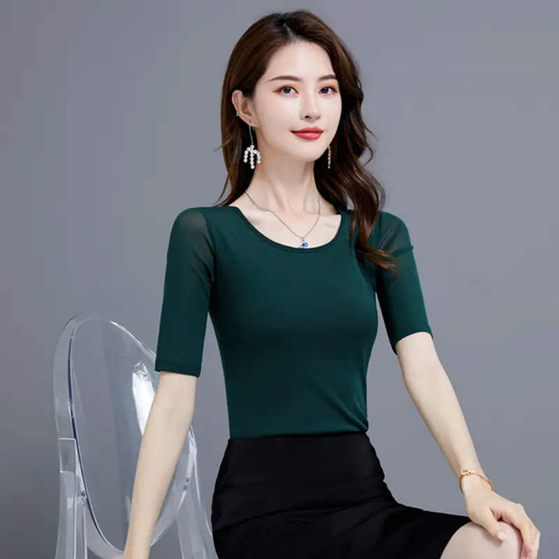 1266 five-quarter sleeve green