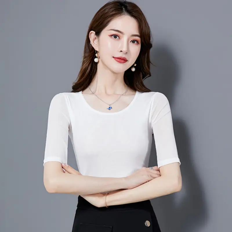 1266 half sleeve White