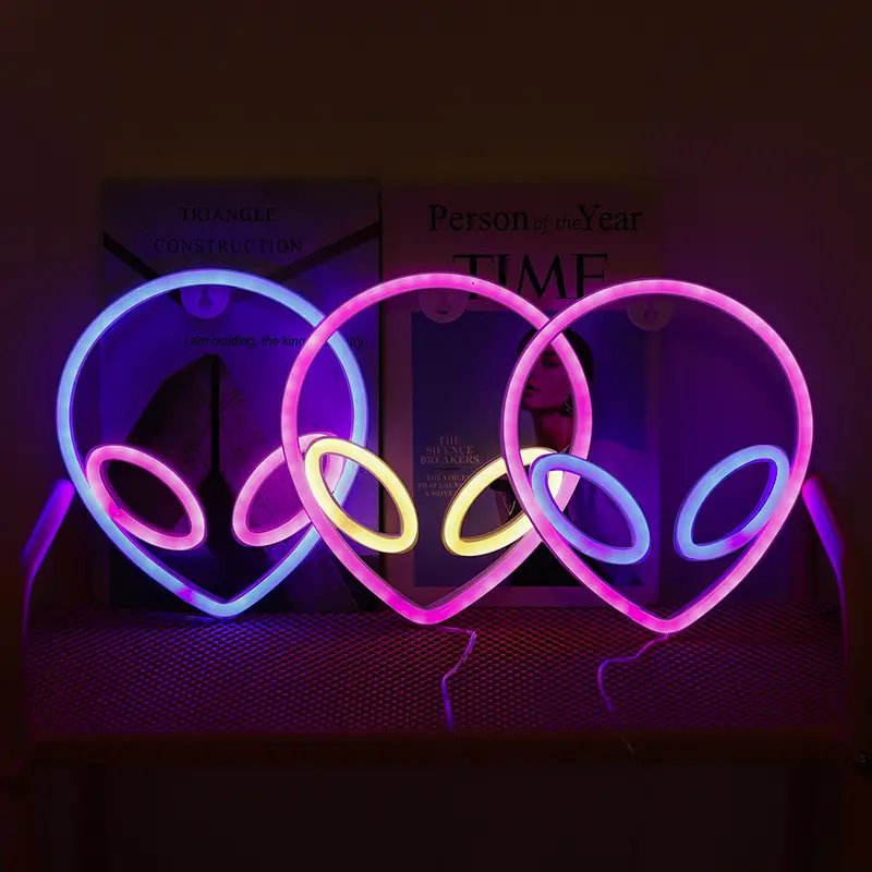 LED Alien Neon Window Lamp Red Bedroom Decor - Image 8