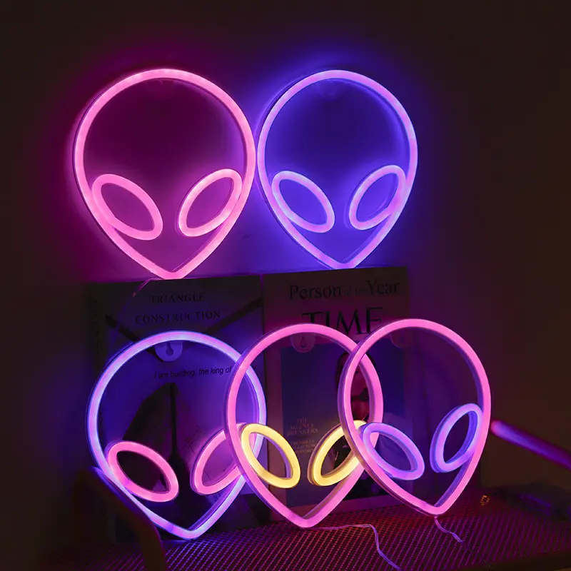 LED Alien Neon Window Lamp Red Bedroom Decor - Image 9