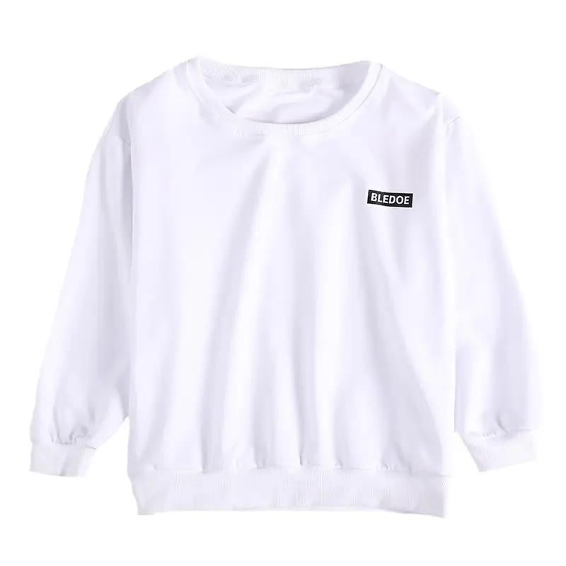 Boys Hip Hop Street Dance Suit Kids Cami Pants White Sweatshirt - Image 2