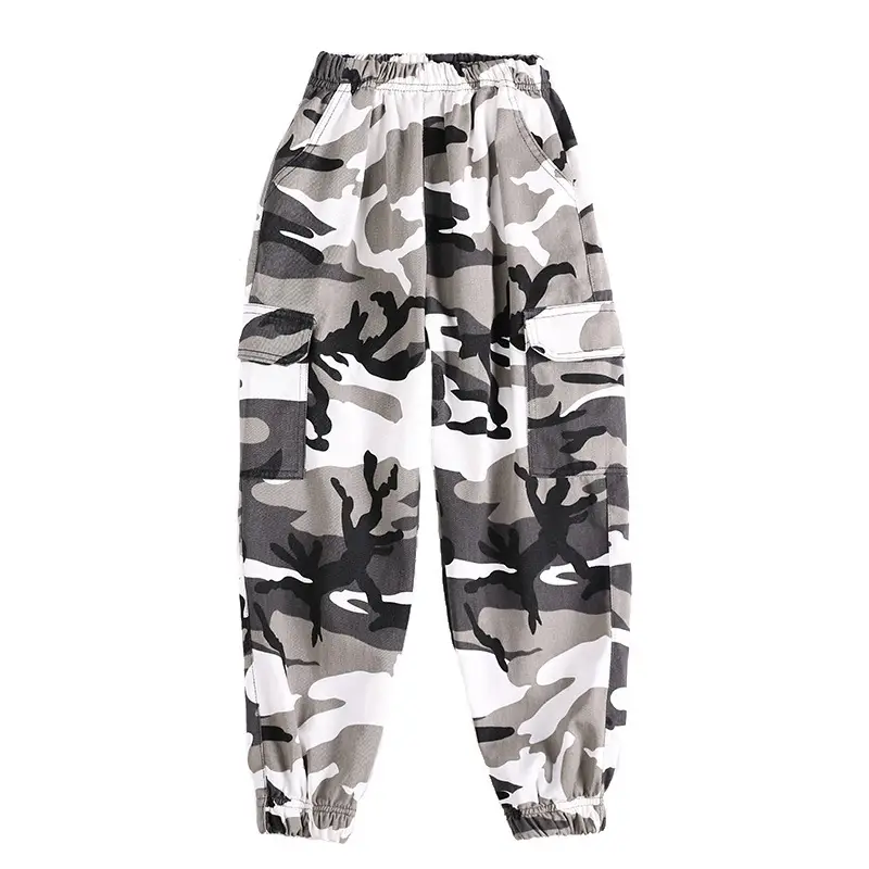 Boys Hip Hop Street Dance Suit Kids Cami Pants White Sweatshirt - Image 3
