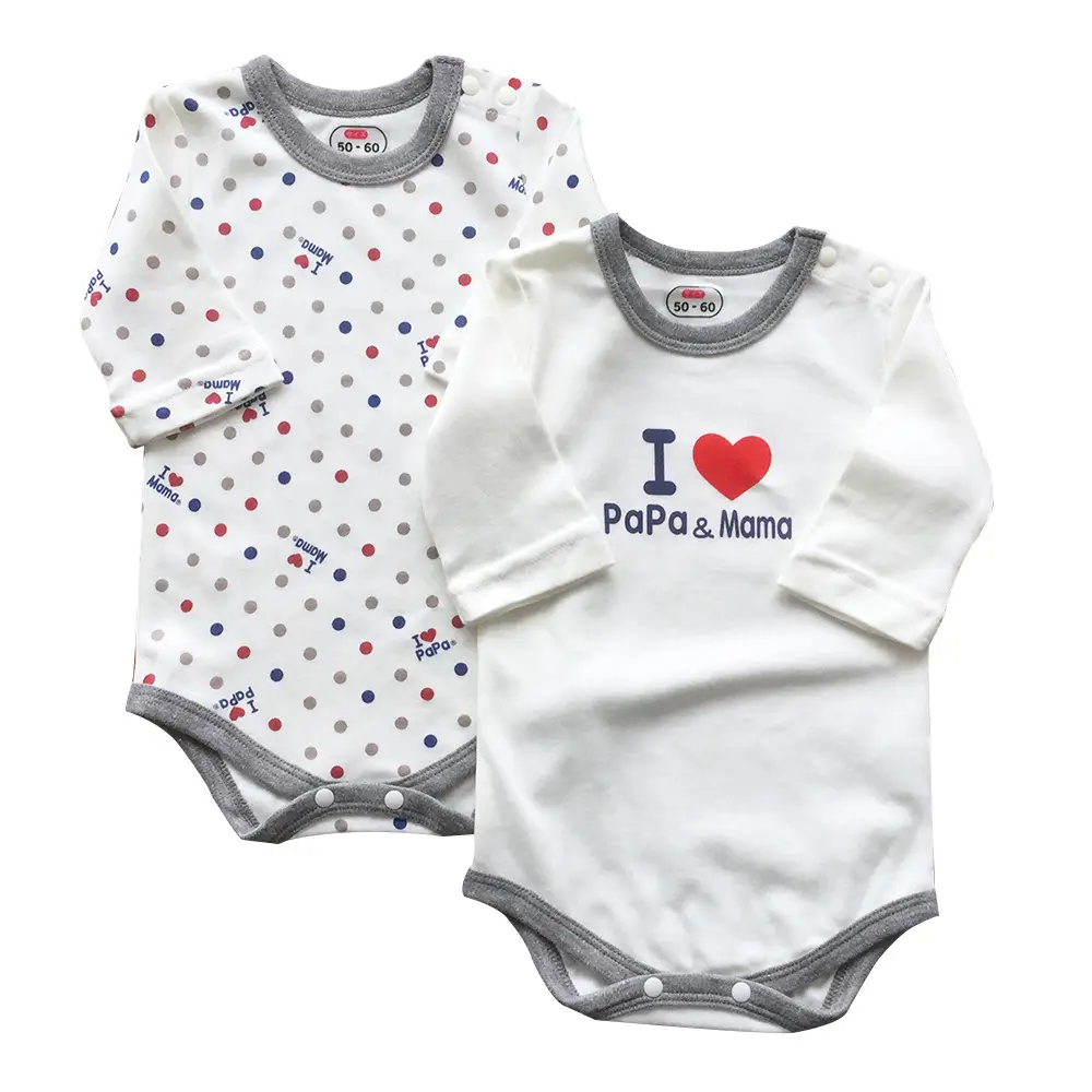 Baby Summer Wrap Fart Clothes Pink Cotton Long Sleeve - Image 2