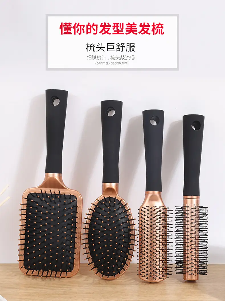 Gold Painted Hair Comb for Body Massage — feature 2