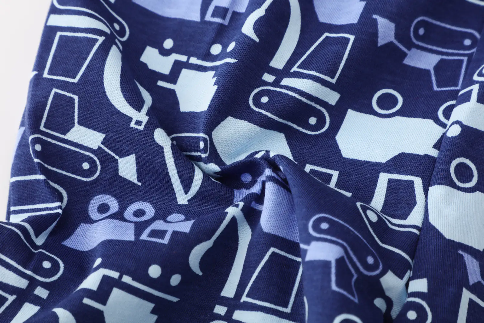 2025 Summer Boys Shorts Set Blue Truck Print — feature 14