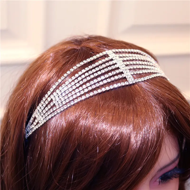 Princess Rhinestone Multi Layer Hair Band for Women