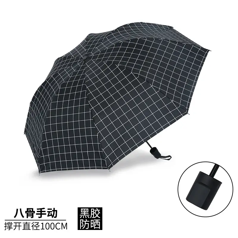 Purple Full-Automatic Folding Umbrella for Women