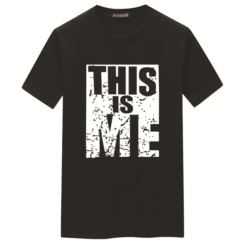 Men Orange Printed T-Shirt Short Sleeve Loose Fit - Image 13