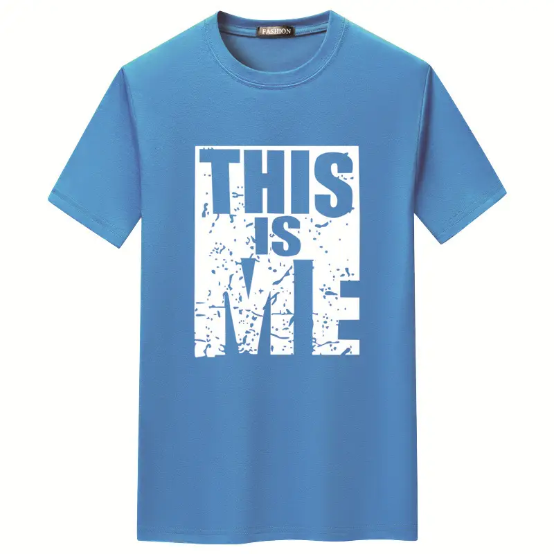 Men Orange Printed T-Shirt Short Sleeve Loose Fit - Image 10