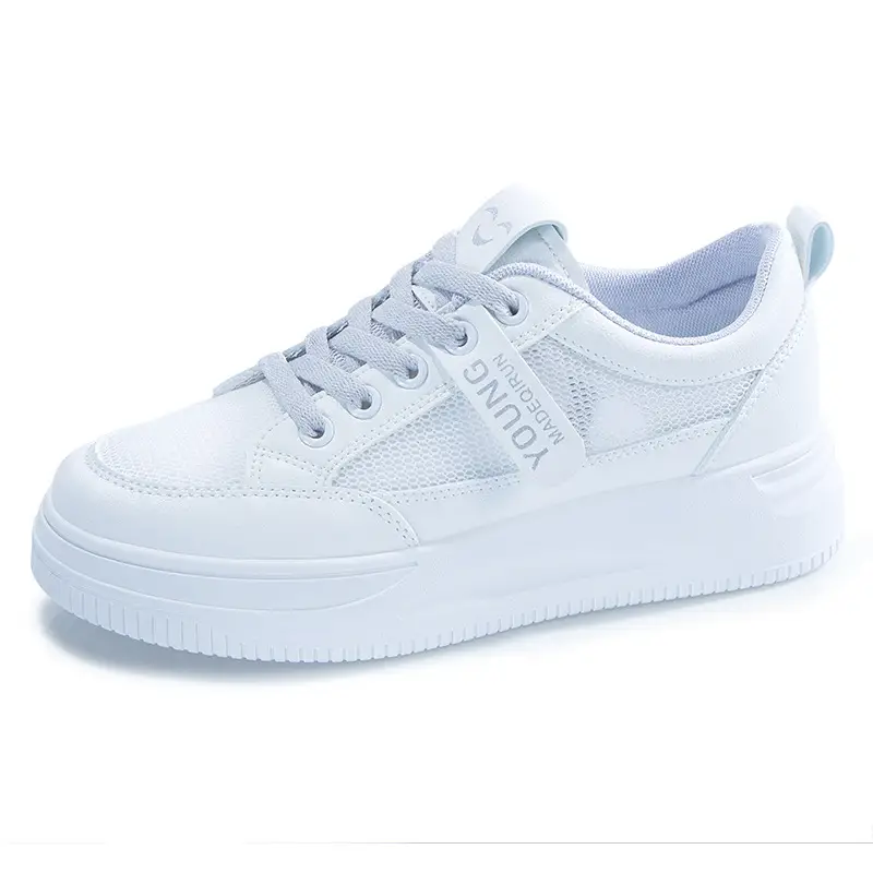 Women White Mesh Casual Sneakers 2025 Summer - Image 9
