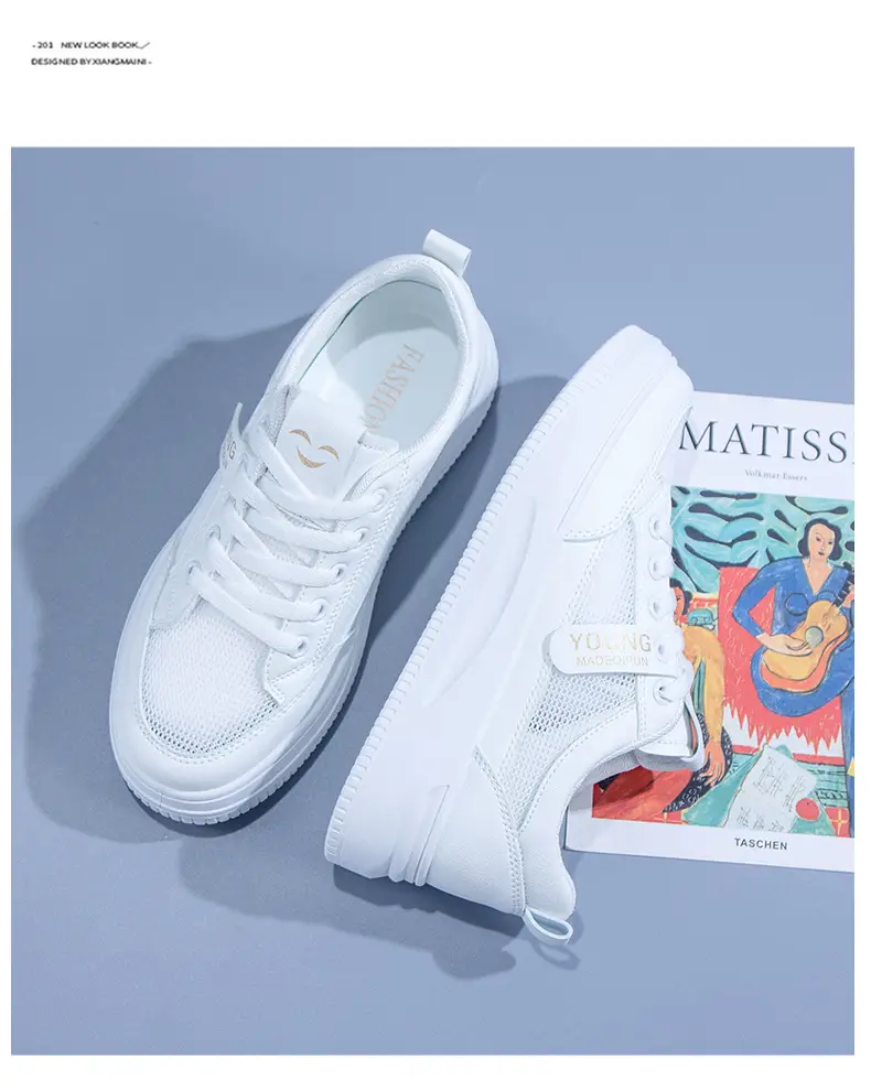 Women White Mesh Casual Sneakers 2025 Summer — feature 10