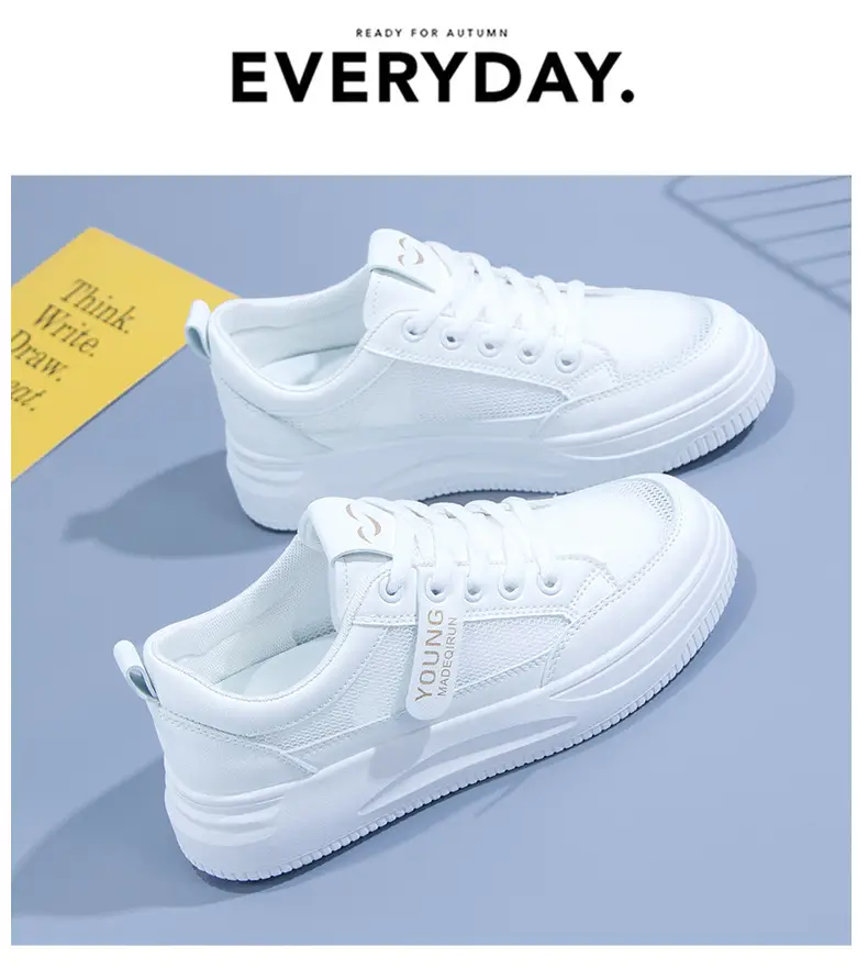 Women White Mesh Casual Sneakers 2025 Summer — feature 11