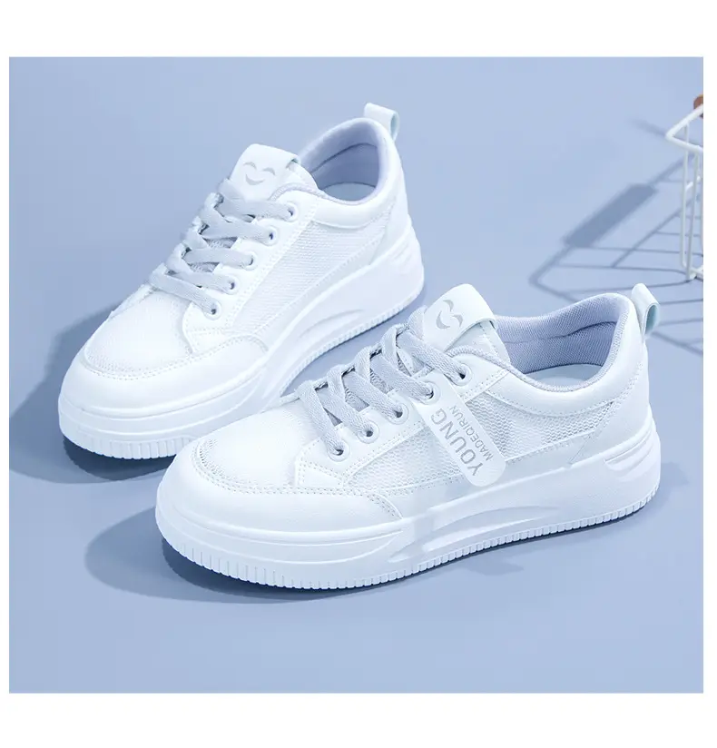 Women White Mesh Casual Sneakers 2025 Summer — feature 12
