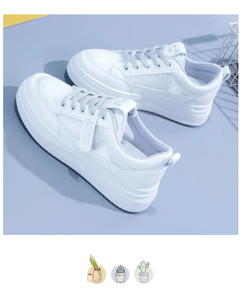 Women White Mesh Casual Sneakers 2025 Summer — feature 14