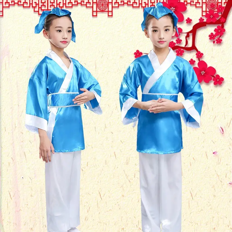 Pink Hanfu Children's Costumes for Kindergarten & Parties - Image 2