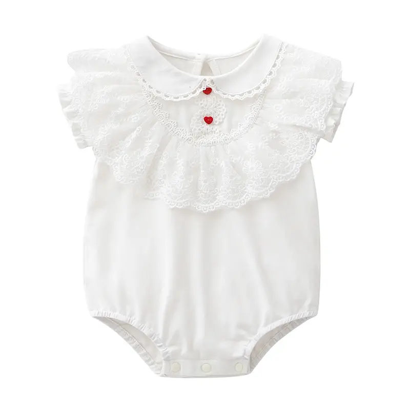 White Laced Baby Wraps Summer Korean Style - Image 2