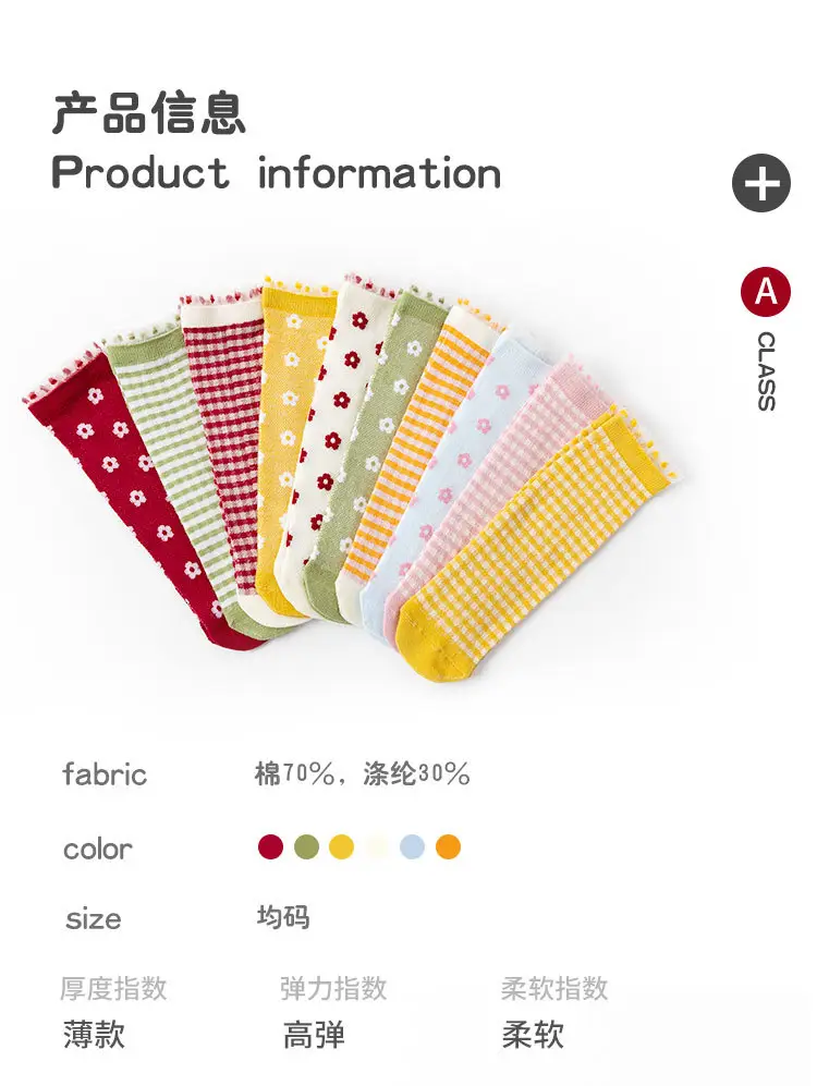 Spring Baby Socks Lace Floral Mesh Calf — feature 8
