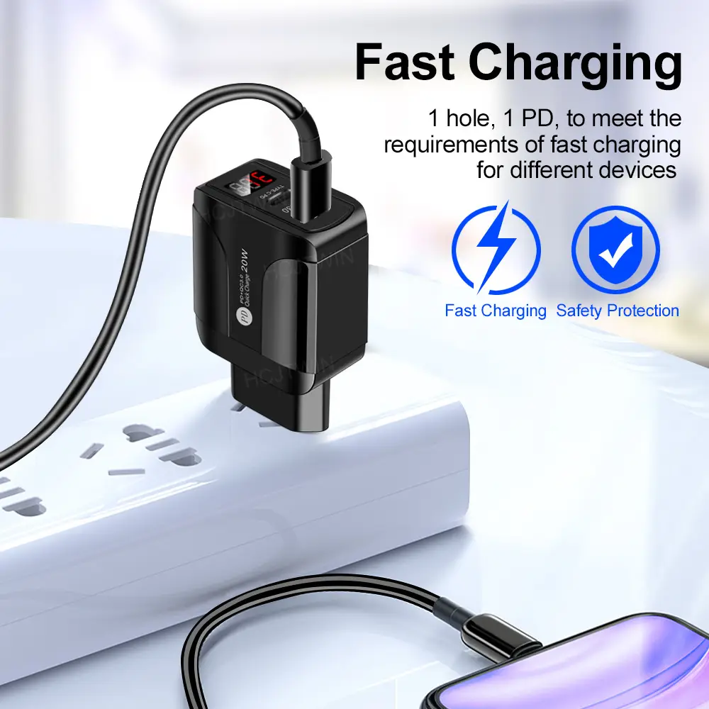 20WPD Fast Charging Charger for Apple Android Phones - Image 2