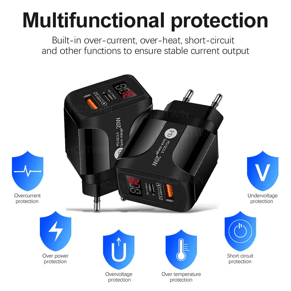 20WPD Fast Charging Charger for Apple Android Phones - Image 3