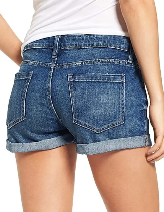 Cross-Border Ripped Denim Shorts Women Stretch Medium — feature 5